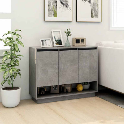 vidaXL Sideboard Concrete Grey 97x31x75 cm Engineered Wood