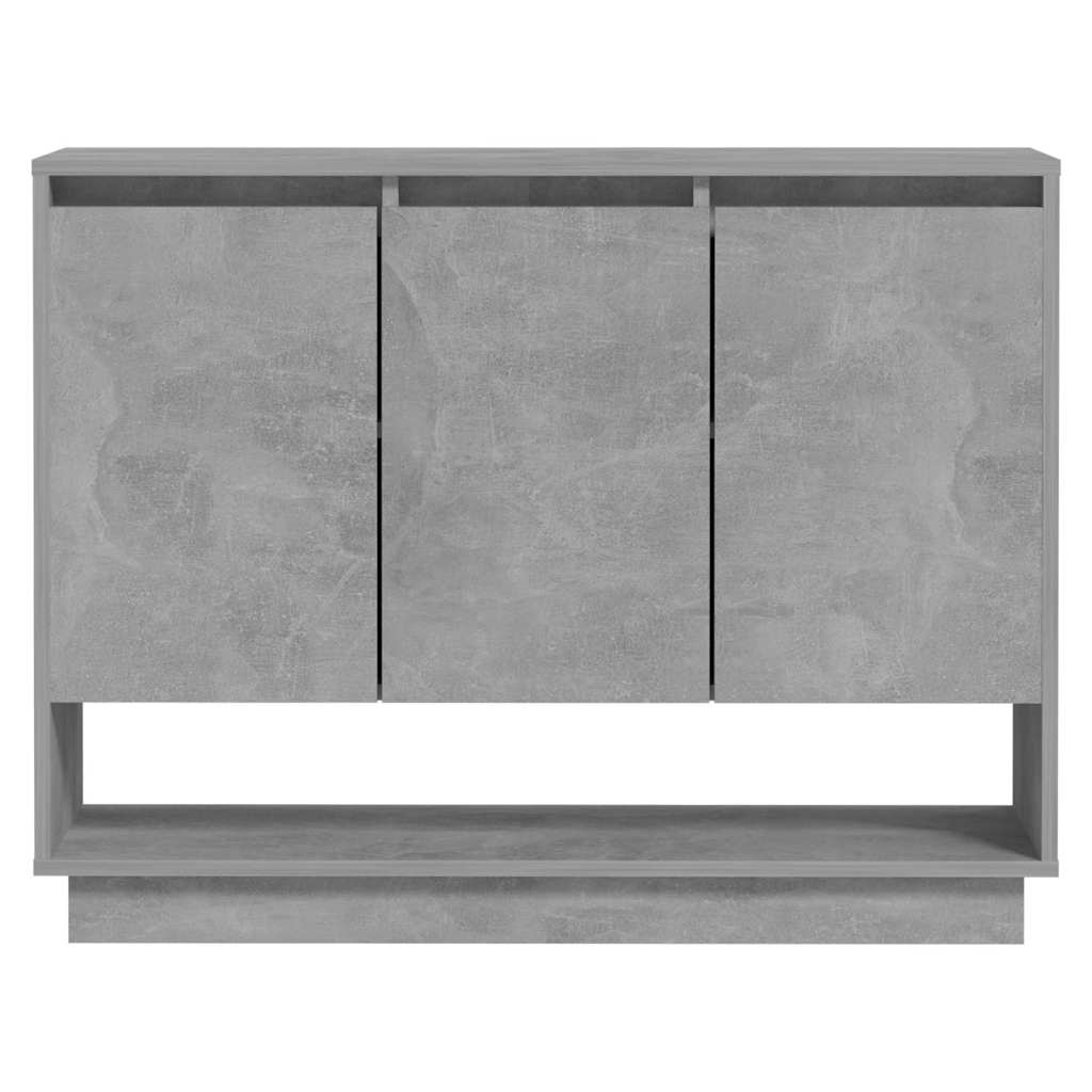 vidaXL Sideboard Concrete Grey 97x31x75 cm Engineered Wood