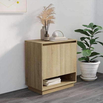 809542 vidaXL Sideboard Sonoma Oak 70x41x75 cm Engineered Wood