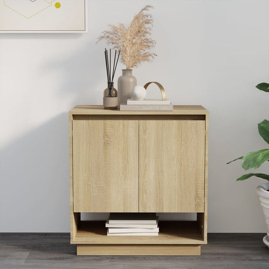 vidaXL Sideboard Sonoma Oak 70x41x75 cm Engineered Wood