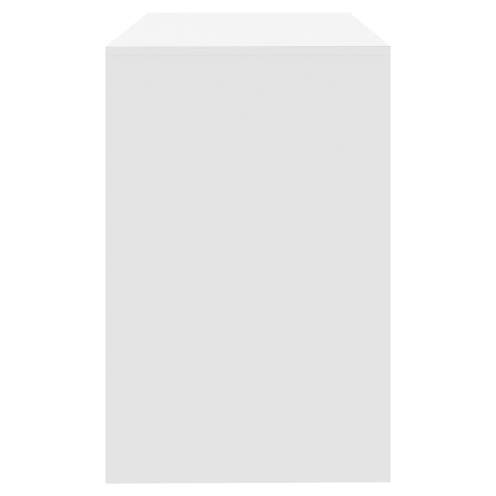 vidaXL Desk White 101x50x76.5 cm Engineered Wood