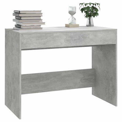 vidaXL Desk Concrete Grey 101x50x76.5 cm Engineered Wood