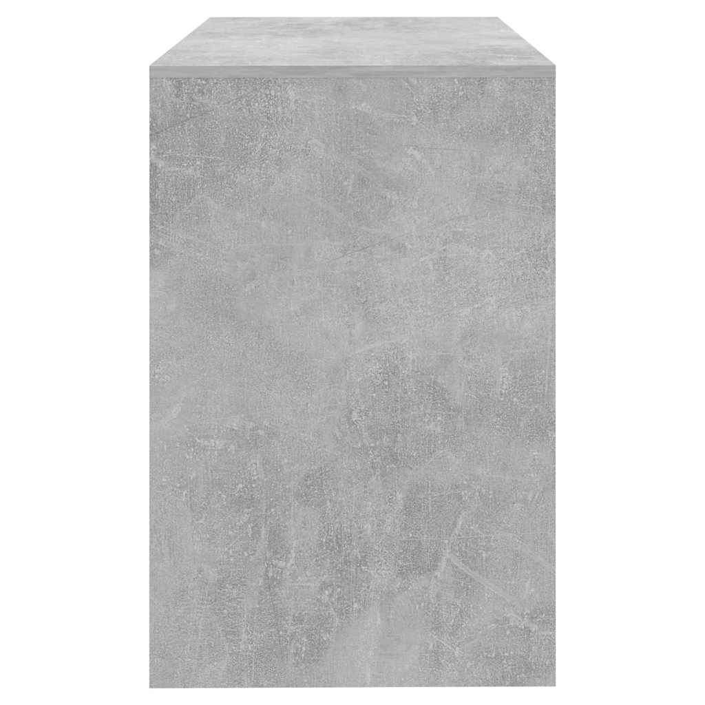 vidaXL Desk Concrete Grey 101x50x76.5 cm Engineered Wood