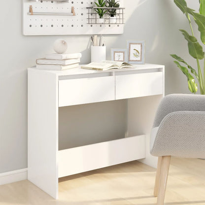809566 vidaXL Console Table White 89x41x76,5 cm Engineered Wood