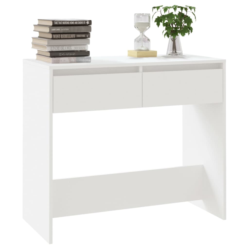 809566 vidaXL Console Table White 89x41x76,5 cm Engineered Wood