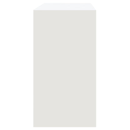 vidaXL Console Table White 89x41x76.5 cm Steel