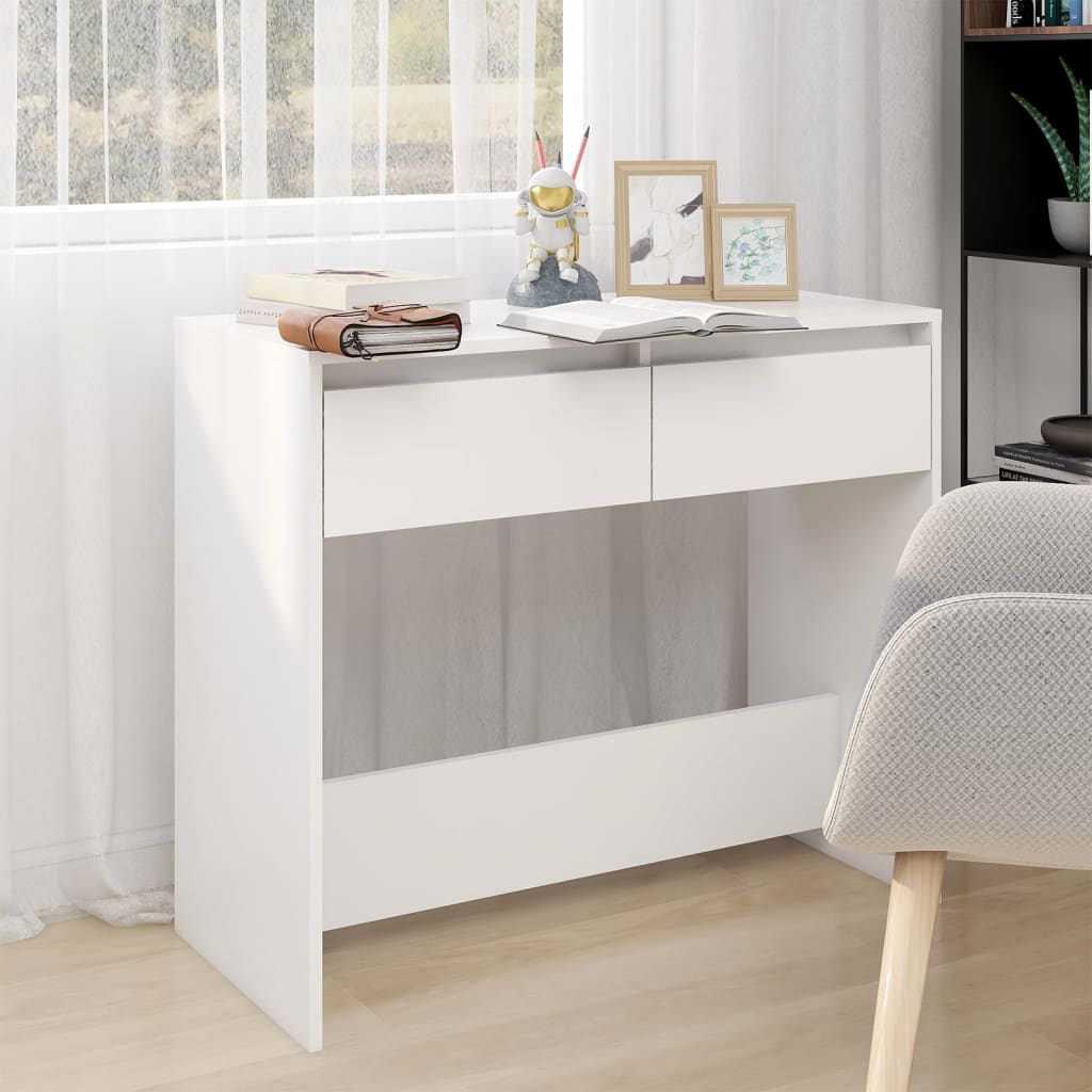 809566 vidaXL Console Table White 89x41x76,5 cm Engineered Wood