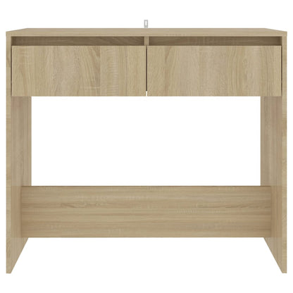 vidaXL Console Table Sonoma Oak 89x41x76.5 cm Steel