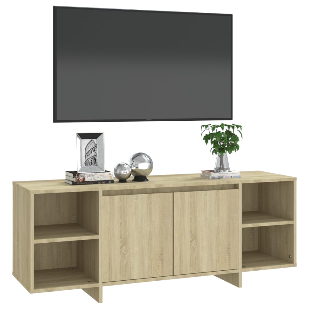 vidaXL TV Cabinet Sonoma Oak 130x35x50 cm Engineered Wood