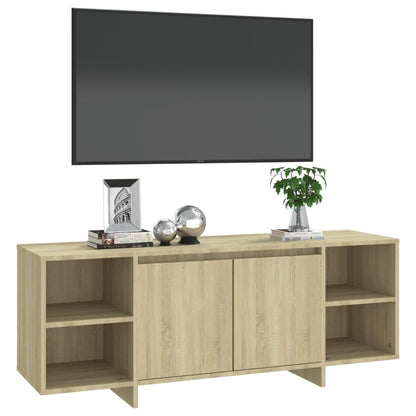 vidaXL TV Cabinet Sonoma Oak 130x35x50 cm Engineered Wood