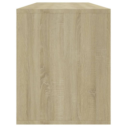 vidaXL TV Cabinet Sonoma Oak 130x35x50 cm Engineered Wood