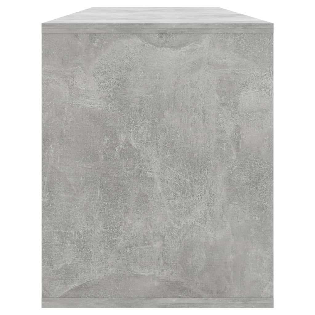 vidaXL TV Cabinet Concrete Grey 130x35x50 cm Engineered Wood