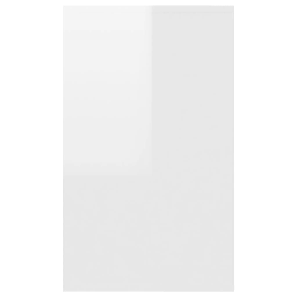 vidaXL Sideboard with 3 Drawers High Gloss White 120x41x75 cm Engineered Wood