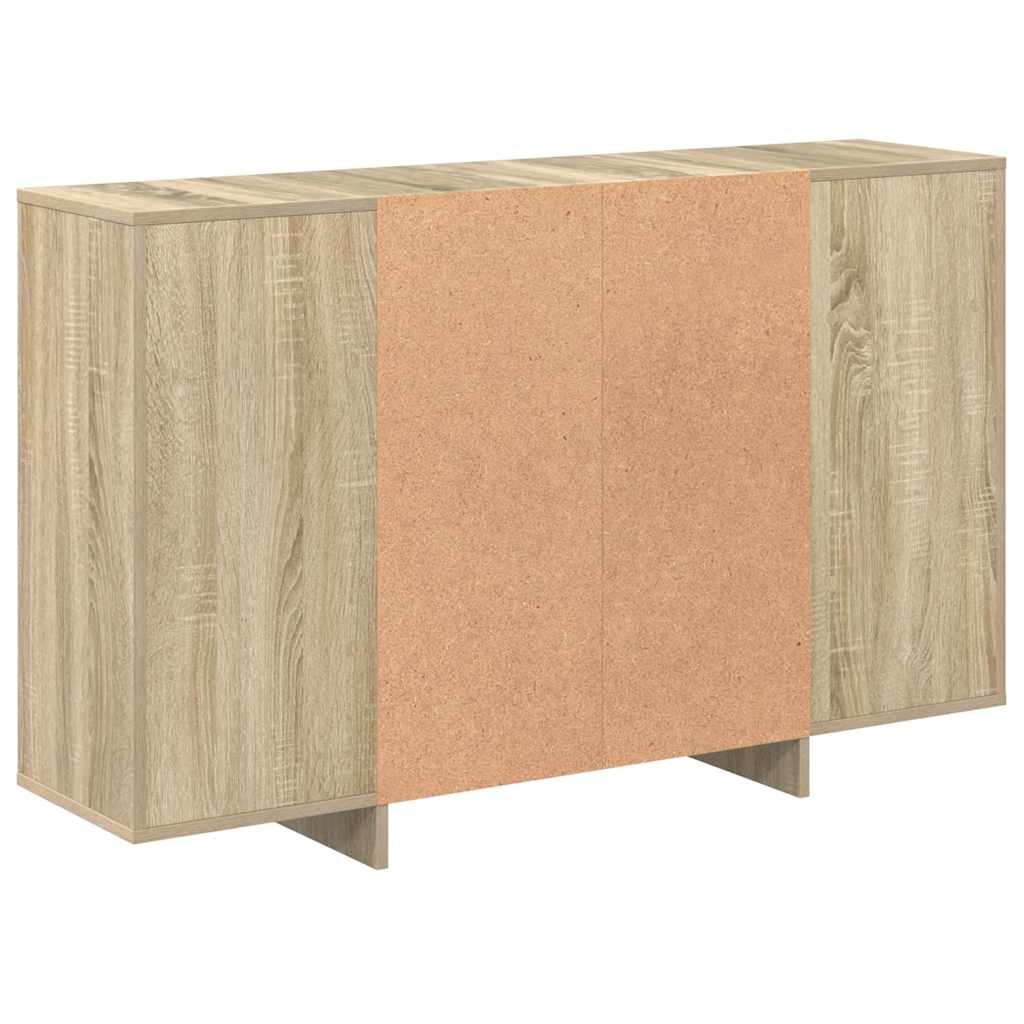 vidaXL Sideboard Sonoma Oak 120x30x75 cm Engineered Wood