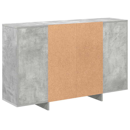 809624 vidaXL Sideboard Concrete Grey 120x30x75 cm Engineered Wood