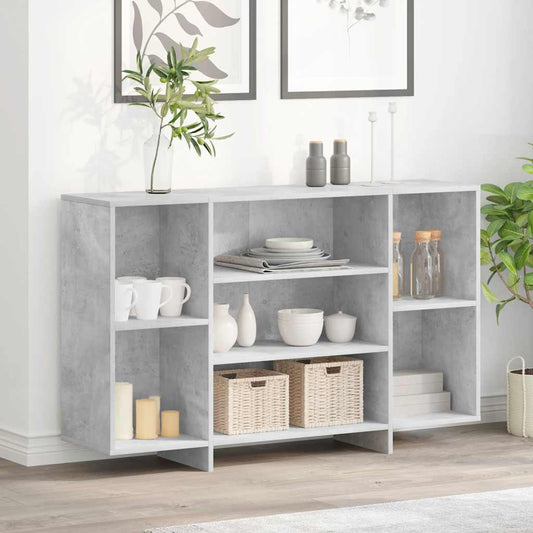 vidaXL Sideboard Concrete Grey 120x30x75 cm Engineered Wood