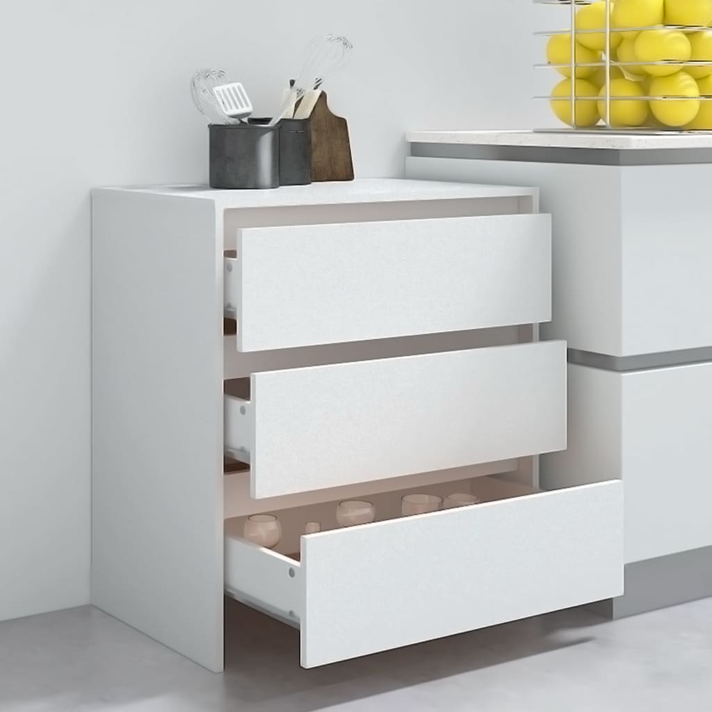 vidaXL Sideboard White 70x41x75 cm Engineered Wood
