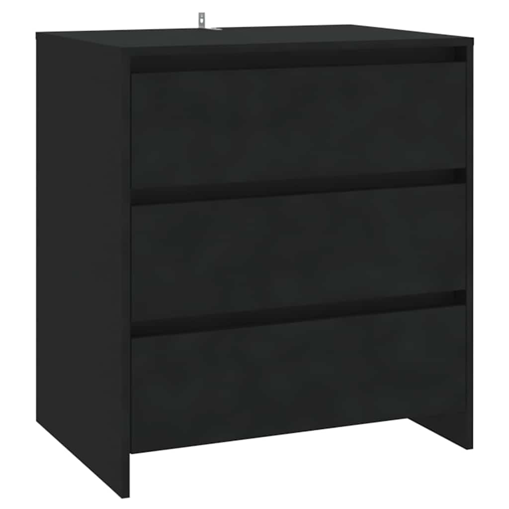 809747 vidaXL Sideboard Black 70x41x75 cm Engineered Wood