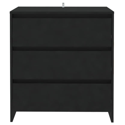 vidaXL Sideboard Black 70x41x75 cm Engineered Wood