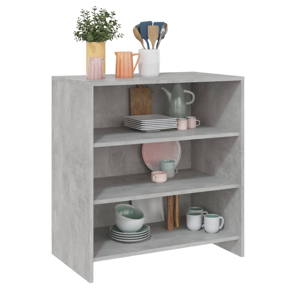 vidaXL Sideboard Concrete Grey 70x40.5x75 cm Engineered Wood