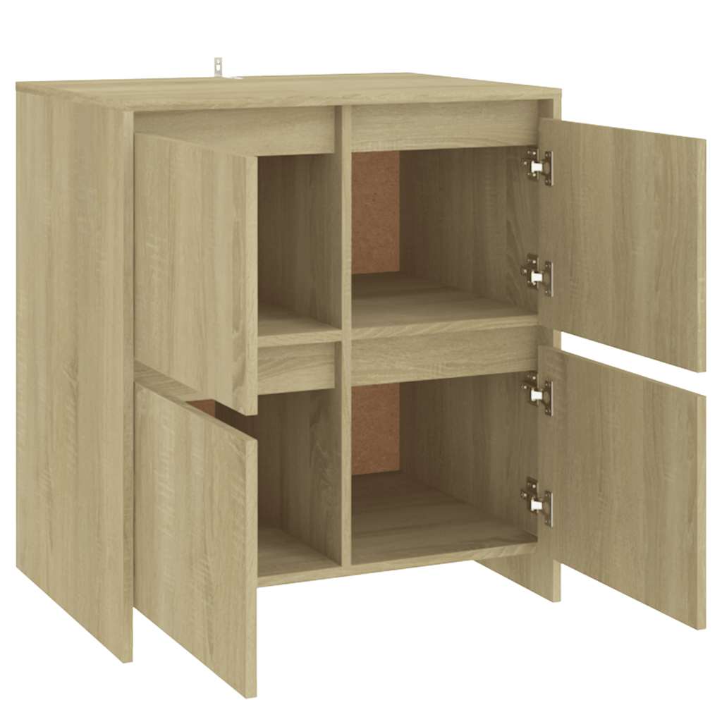vidaXL Sideboard Sonoma Oak 70x41x75 cm Engineered Wood