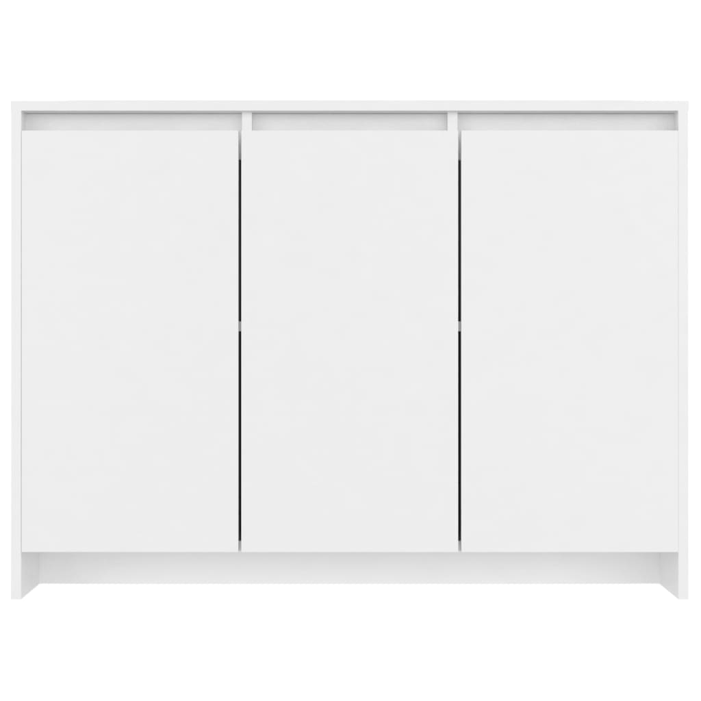 809773 vidaXL Sideboard White 102x33x75 cm Engineered Wood