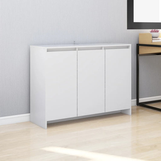 809773 vidaXL Sideboard White 102x33x75 cm Engineered Wood