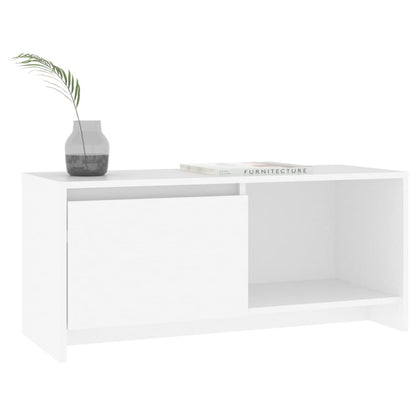 vidaXL TV Cabinet White 90x35x40 cm Engineered Wood
