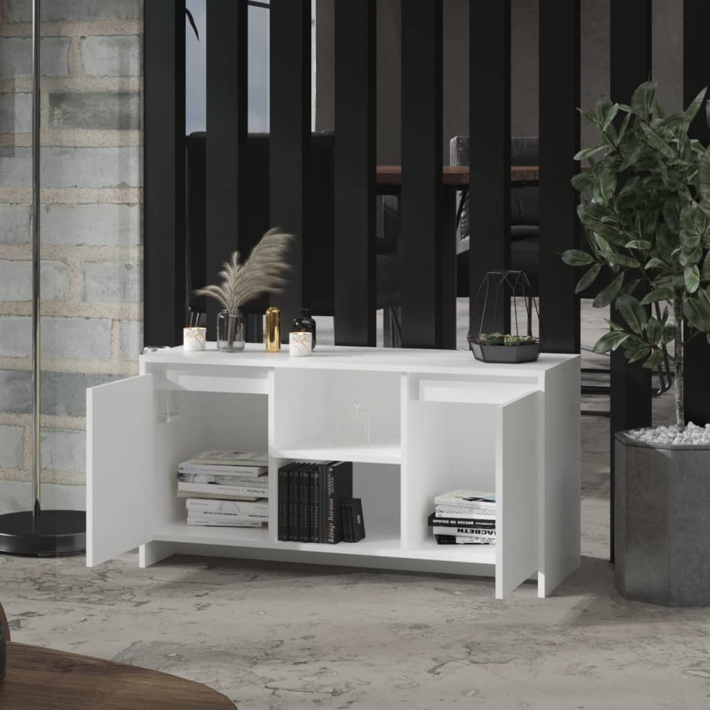 vidaXL TV Cabinet White 102x37.5x52.5 cm Engineered Wood