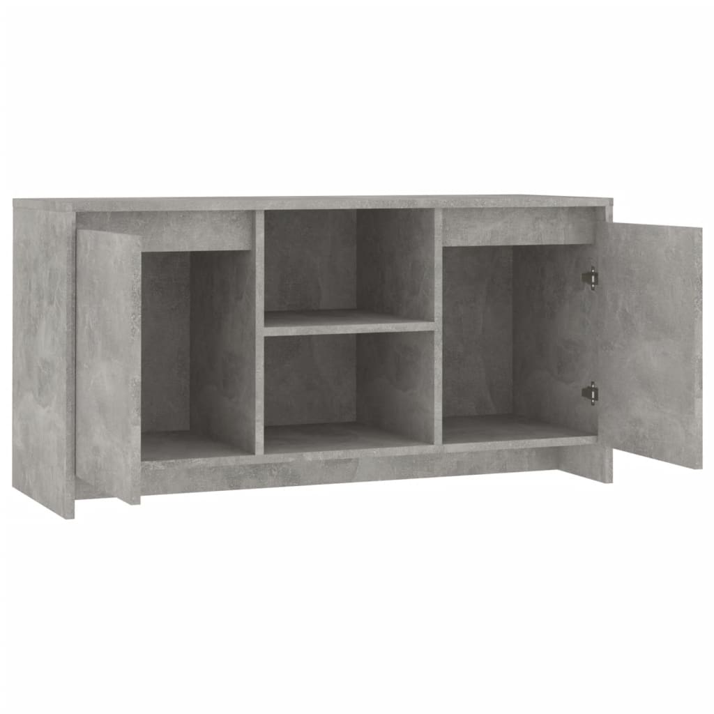 vidaXL TV Cabinet Concrete Grey 102x37.5x52.5 cm Engineered Wood
