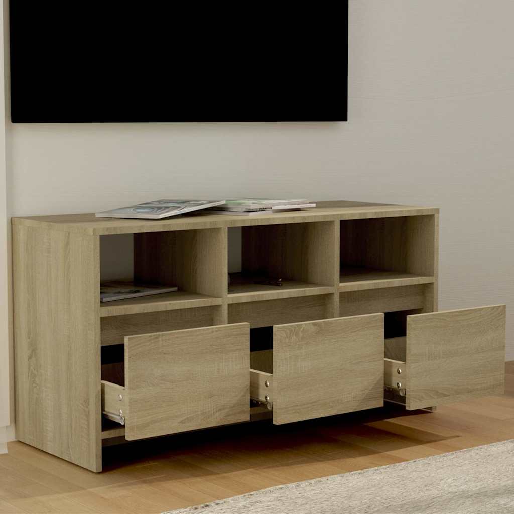 vidaXL TV Cabinet Sonoma Oak 102x37,5x52,5 cm Engineered Wood