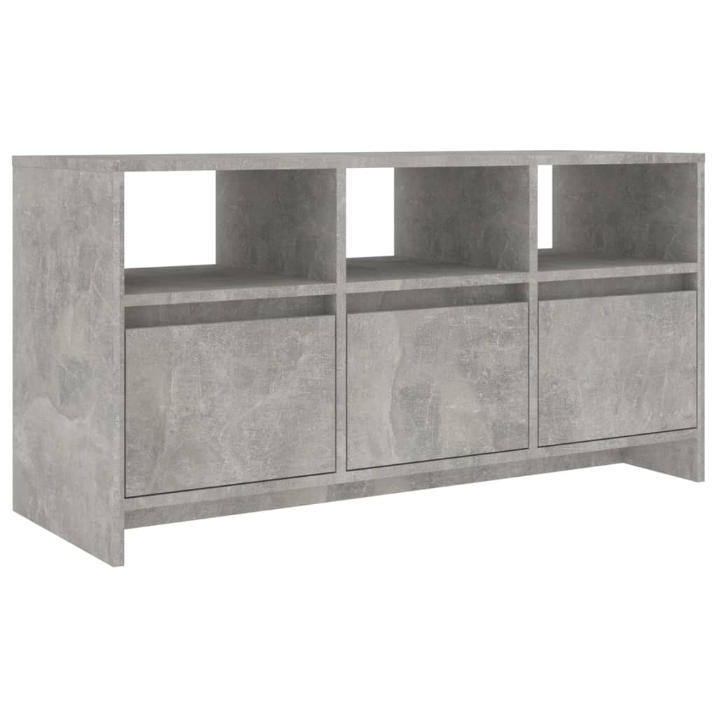 vidaXL TV Cabinet Concrete Grey 102x37.5x52.5 cm Engineered Wood