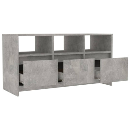 vidaXL TV Cabinet Concrete Grey 102x37.5x52.5 cm Engineered Wood