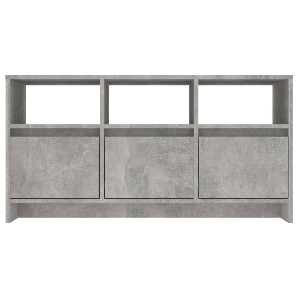 vidaXL TV Cabinet Concrete Grey 102x37.5x52.5 cm Engineered Wood