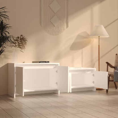 vidaXL TV Cabinet White 146.5x35x50 cm Engineered Wood