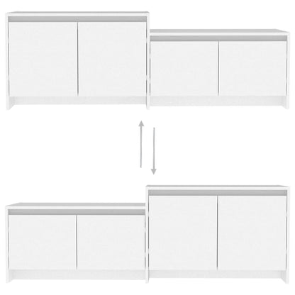 vidaXL TV Cabinet White 146.5x35x50 cm Engineered Wood
