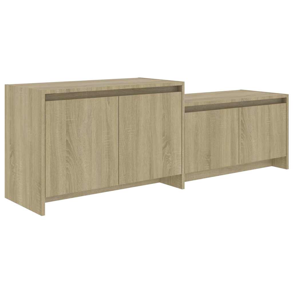 vidaXL TV Cabinet Sonoma Oak 146,5x35x50 cm Engineered Wood