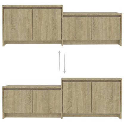 vidaXL TV Cabinet Sonoma Oak 146,5x35x50 cm Engineered Wood