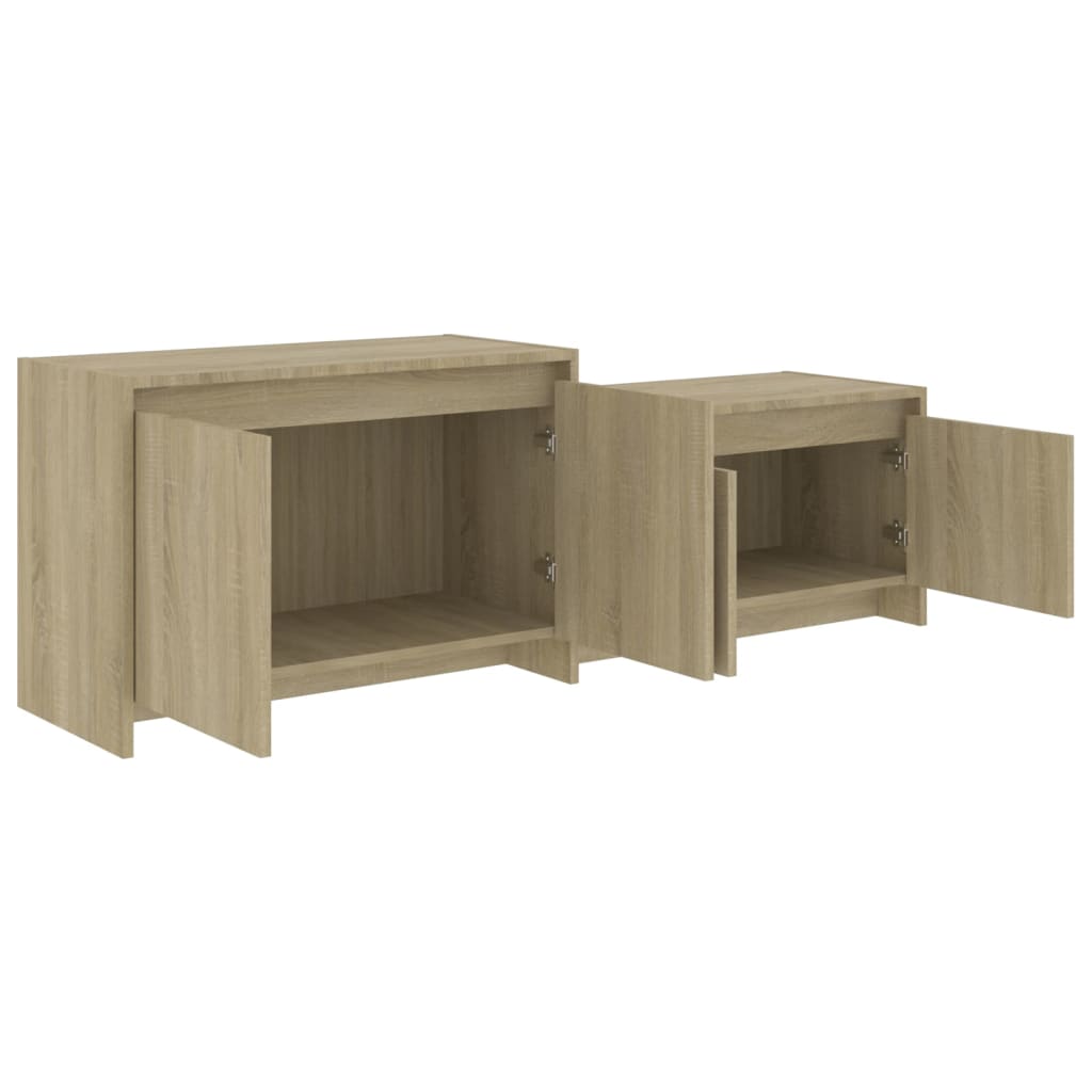 vidaXL TV Cabinet Sonoma Oak 146.5x35x50 cm Engineered Wood