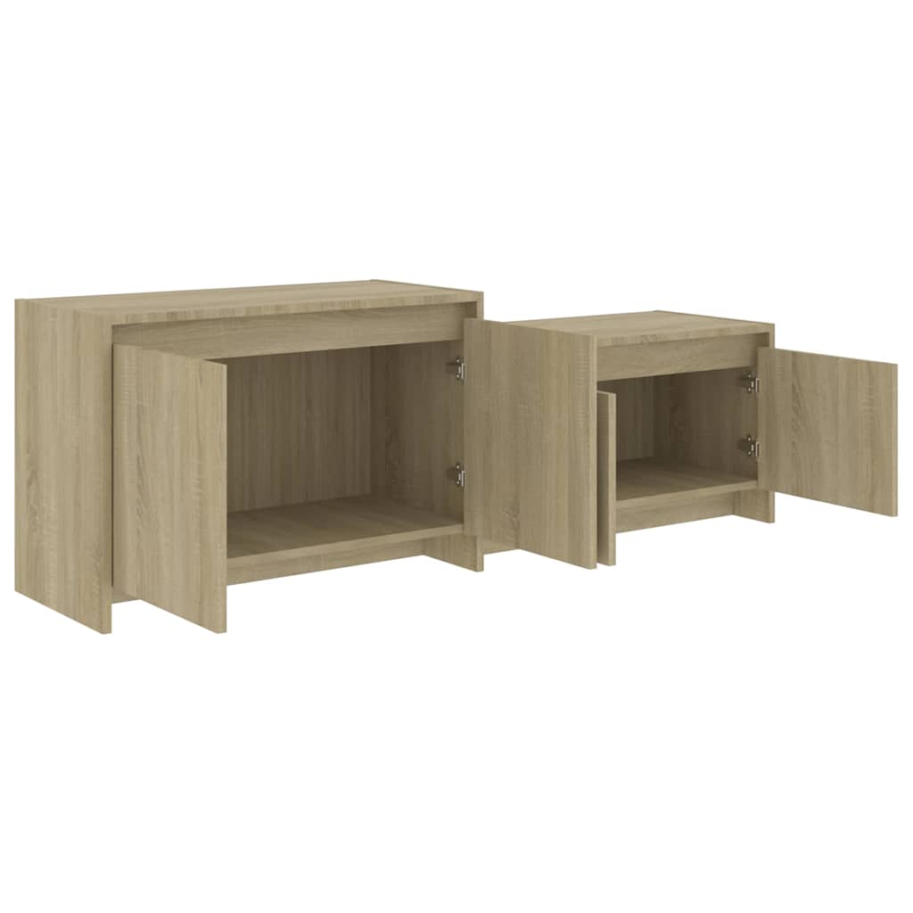 vidaXL TV Cabinet Sonoma Oak 146,5x35x50 cm Engineered Wood