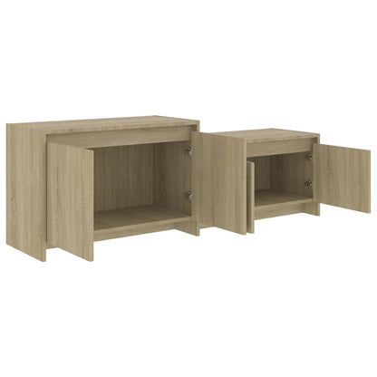 vidaXL TV Cabinet Sonoma Oak 146,5x35x50 cm Engineered Wood