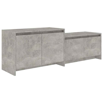 vidaXL TV Cabinet Concrete Grey 146,5x35x50 cm Engineered Wood