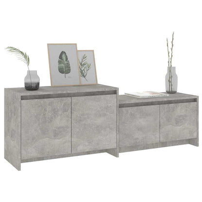 vidaXL TV Cabinet Concrete Grey 146,5x35x50 cm Engineered Wood