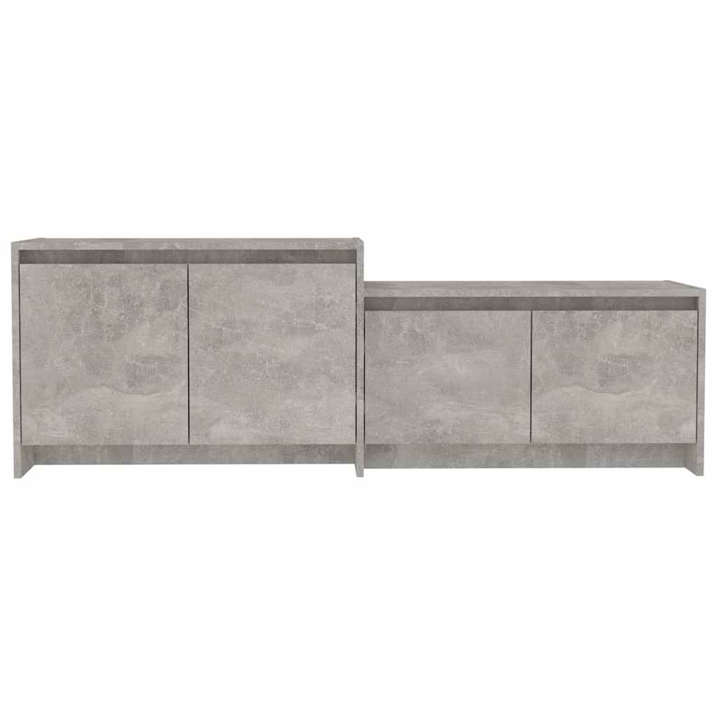 vidaXL TV Cabinet Concrete Grey 146,5x35x50 cm Engineered Wood