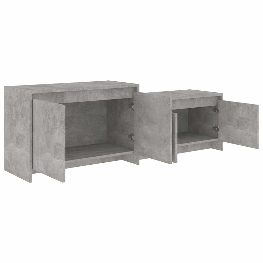 vidaXL TV Cabinet Concrete Grey 146,5x35x50 cm Engineered Wood