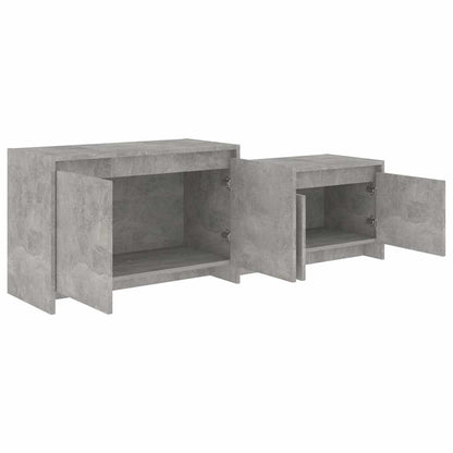 vidaXL TV Cabinet Concrete Grey 146,5x35x50 cm Engineered Wood
