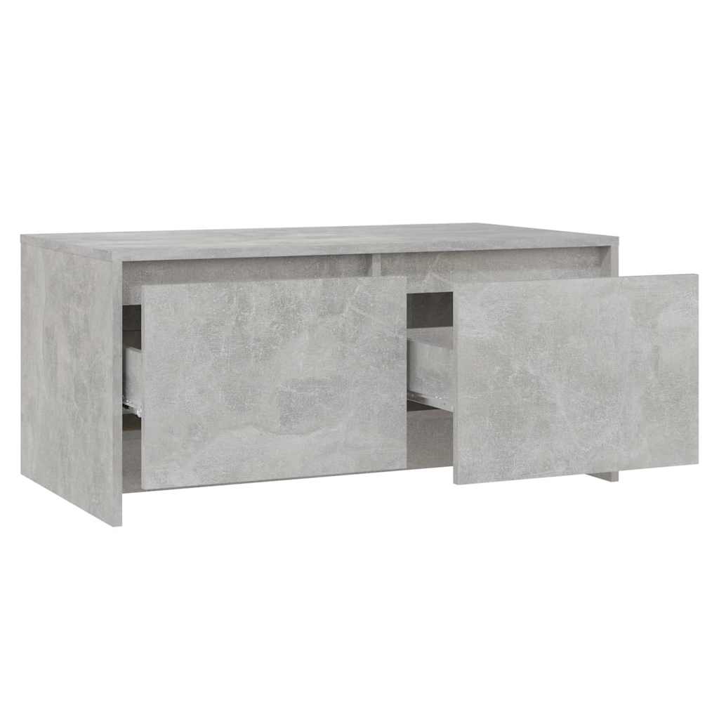 vidaXL Coffee Table Concrete Grey 90x50x41,5 cm Engineered Wood