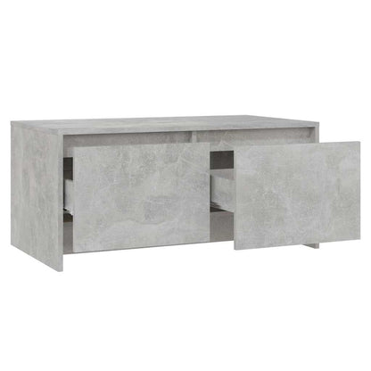 vidaXL Coffee Table Concrete Grey 90x50x41,5 cm Engineered Wood