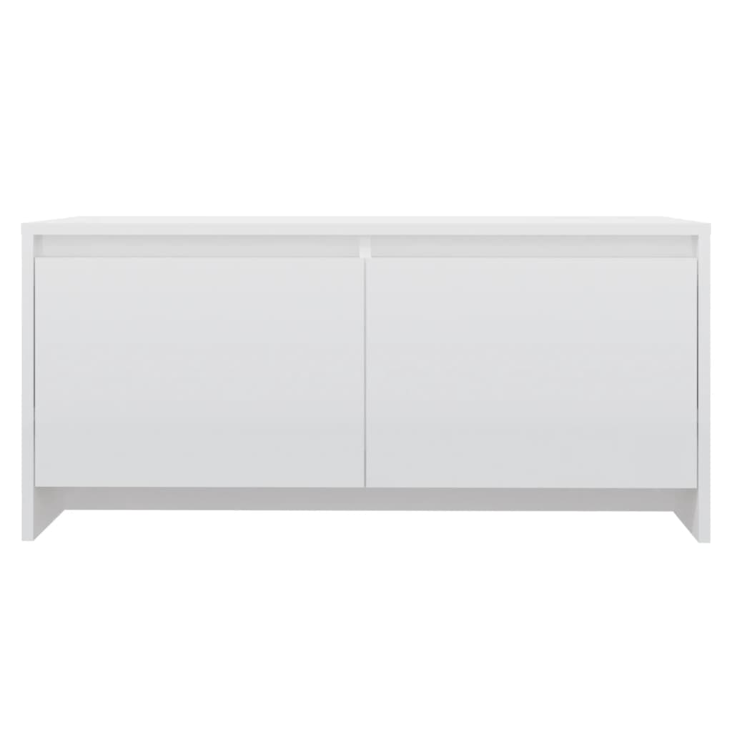 vidaXL Coffee Table High Gloss White 90x50x41.5 cm Engineered Wood
