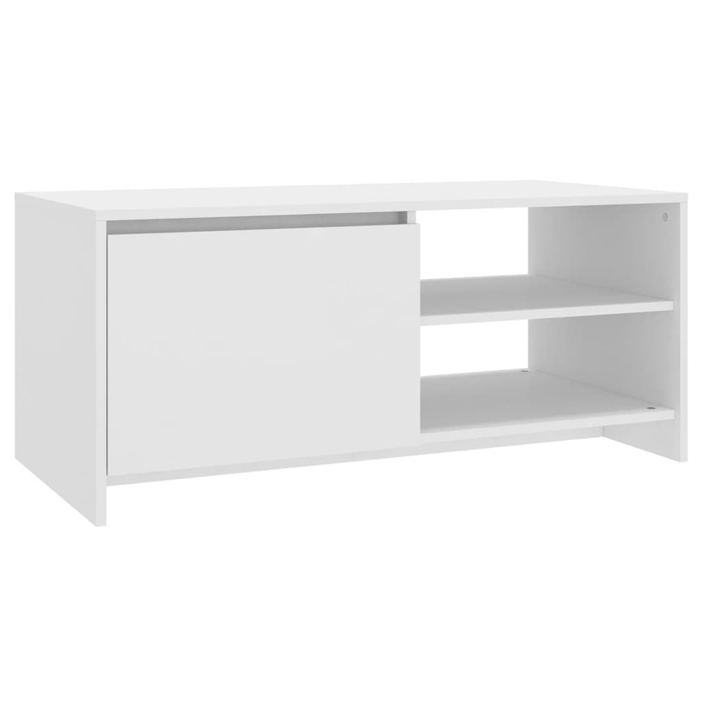 vidaXL Coffee Table White 102x50x45 cm Engineered Wood